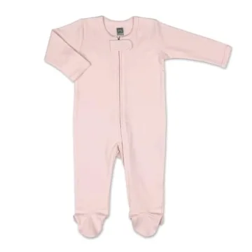 The Peanutshell Baby Sleepers for Girls Set of 3-0-3 Months Baby Clothes, Soft Cotton Baby Girl Footed Pajamas, Newborns & Infants Baby Clothes Gift Set - Flower Pink