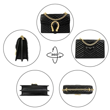 JBB Black Vegan Leather Shoulder Purse - Stylish & Versatile