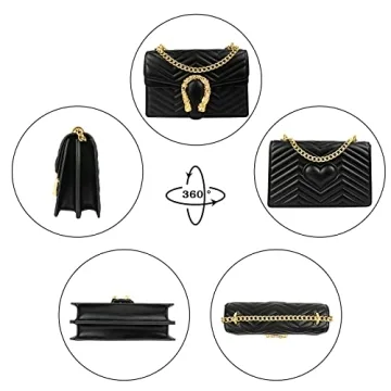 JBB Black Vegan Leather Shoulder Purse - Stylish & Versatile