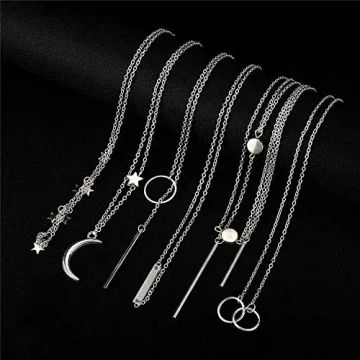 Stylish Starain 12Pcs Layered Choker Necklace Set