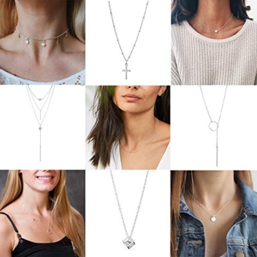 Stylish Starain 12Pcs Layered Choker Necklace Set