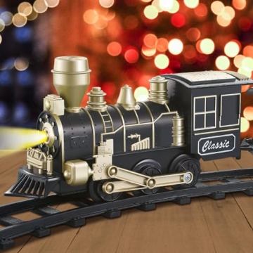 JUQU Train Set - Fun Train Toys for Kids with Lights