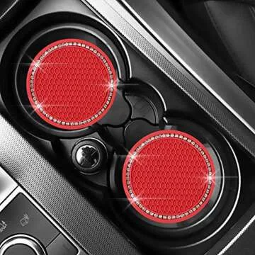 Stylish SUNCARACCL Bling Car Coasters for Women