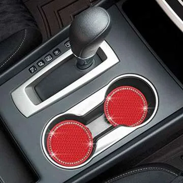 Stylish SUNCARACCL Bling Car Coasters for Women