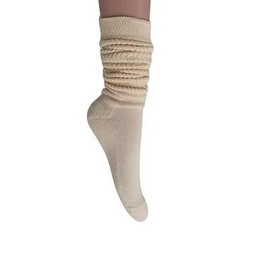 AWS Slouch Socks for Women - Knee High Cotton Comfort