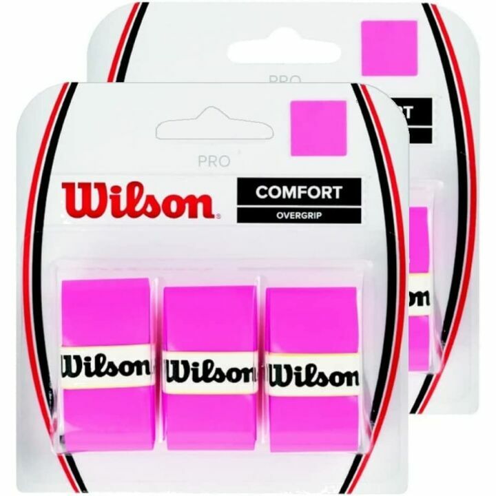 Wilson Pro Overgrip Comfort - 6 Strips, Bright Colors