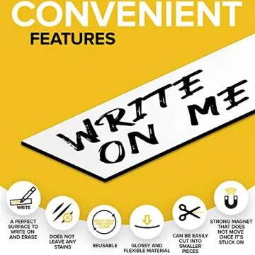 Dry Erase Magnetic Strips for Easy Labeling and Organization