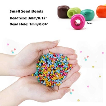 Versatile PHOGARY 9000pcs Glass Seed Beads Kit for Crafts