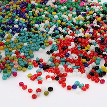 Versatile PHOGARY 9000pcs Glass Seed Beads Kit for Crafts