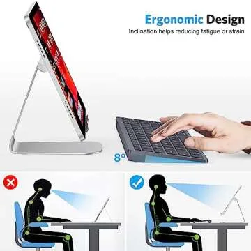 Emetok Universal Bluetooth Keyboard for iPad, Upgraded BLE Technology Keyboard with Unwavering Connection, 18-Month Battery Life, Automatic Identification for Windows, Android, macOS, iOS, Black