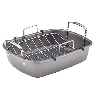 Circulon Nonstick Roasting Pan 17x13 Inch Gray
