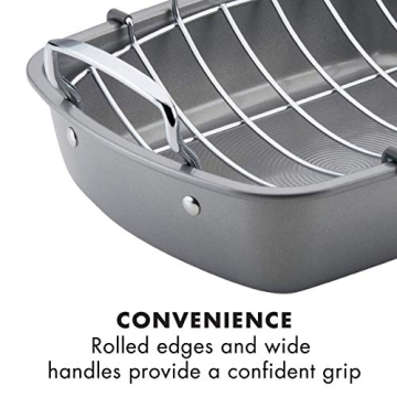 Circulon Nonstick Roasting Pan 17x13 Inch Gray