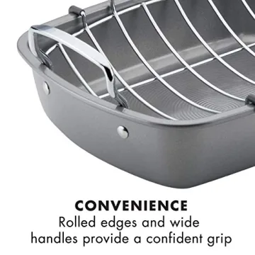 Circulon Nonstick Roasting Pan 17x13 Inch Gray