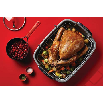 Circulon Nonstick Roasting Pan 17x13 Inch Gray