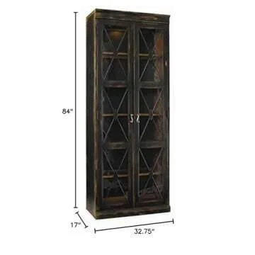 Stylish Beaumont Lane Transitional Wood Display Cabinet