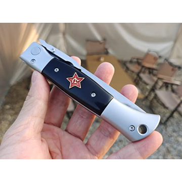 Finka-NKVD KGB Folding Knife with X12M Steel Blade