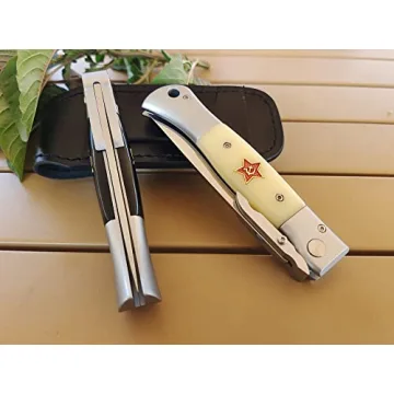 Finka-NKVD KGB Folding Knife with X12M Steel Blade