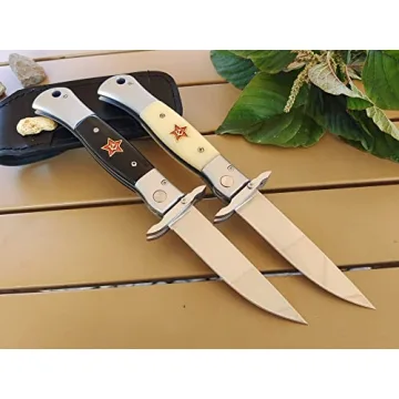 Finka-NKVD KGB Folding Knife with X12M Steel Blade