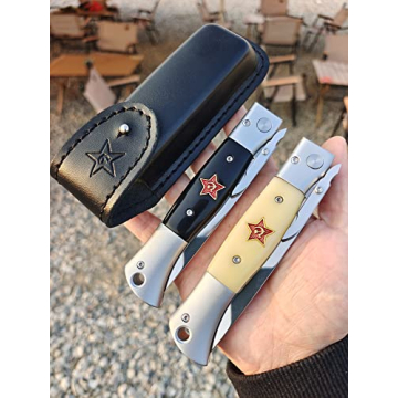 Finka-NKVD KGB Folding Knife with X12M Steel Blade