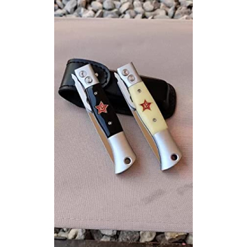 Finka-NKVD KGB Folding Knife with X12M Steel Blade