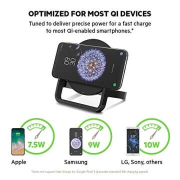 Belkin Boost Up Wireless Charging Stand 10W - Qi Wireless Charger for iPhone 11, 11 Pro, 11 Pro Max,...