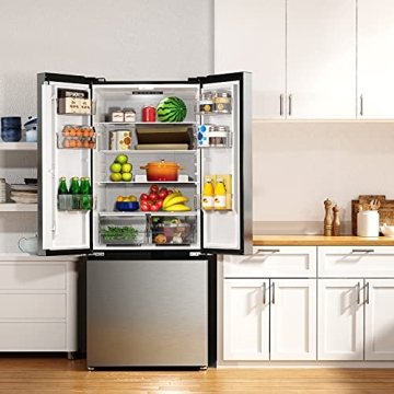 Galanz 16 Cu Ft French Door Refrigerator - Sleek & Efficient