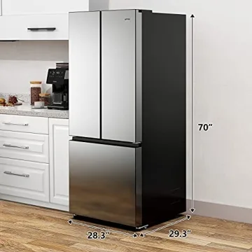 Galanz 16 Cu Ft French Door Refrigerator - Sleek & Efficient