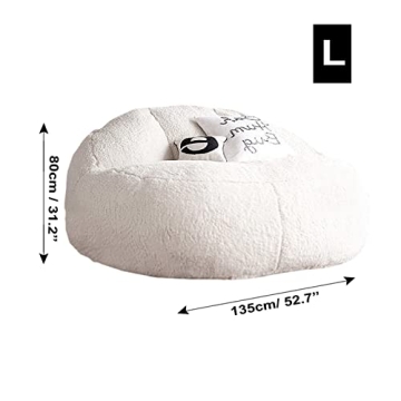 KUAOXK Mini Bean Bag Chair Cover - Customizable Comfort