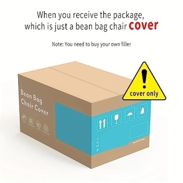 KUAOXK Mini Bean Bag Chair Cover - Customizable Comfort