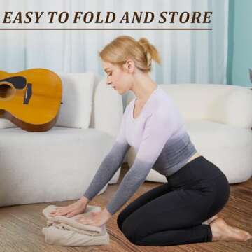 Inflatable Large Meditation Cushion for Zafu Yoga - Meditation Pillow for Sitting on The Floor - Floor Cushion Seating for Adults, Washable Cover, for Living Room Balcony Office