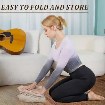 Inflatable Large Meditation Cushion for Zafu Yoga - Meditation Pillow for Sitting on The Floor - Floor Cushion Seating for Adults, Washable Cover, for Living Room Balcony Office