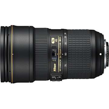 Nikon AF-S FX NIKKOR 24-70mm f/2.8E ED Vibration Reduction Zoom Lens with Auto Focus for Nikon DSLR ...