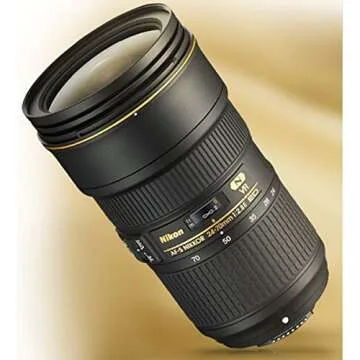 Nikon AF-S FX NIKKOR 24-70mm f/2.8E ED Vibration Reduction Zoom Lens with Auto Focus for Nikon DSLR Cameras (Renewed)