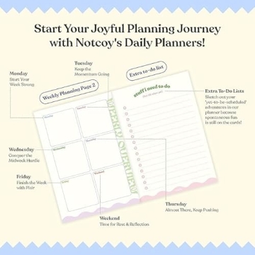 Daily Planner Organizer Notebook for Creative Productivity