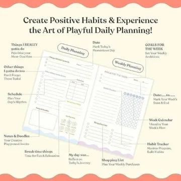 Daily Planner Organizer Notebook for Creative Productivity
