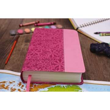 NIV, Adventure Bible, Leathersoft, Pink, Full Color