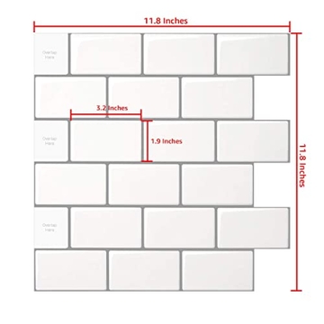 LONGKING Peel Stick Backsplash Tile Easy DIY Kitchen Upgrade