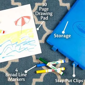 Crayola Color Wonder Stow & Go Set: 34 Piece Mess-Free Fun for Ages 3+