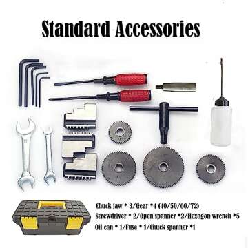 INTBUYING 8"x32" Metal Lathe Machine for Precision Work