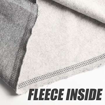 caloleyng Mens Cotton 8" Long Casual Lounge Fleece Shorts Pockets Jogger Athletic Workout Gym Sweat Shorts Lightgrey