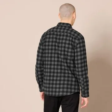Amazon Essentials Men's Slim-Fit Plaid Flannel Shirt