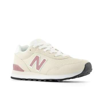 New Balance Women's 515 V3 Sneaker, Linen/Rosewood/White, 9.5