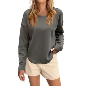 Allimy Women's Stylish Crewneck Sweatshirt for Any Occasion