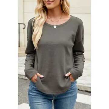 Allimy Women's Stylish Crewneck Sweatshirt for Any Occasion
