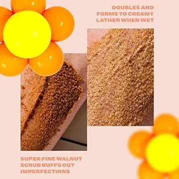 Becky | Natural Walnut Scrub + Exfoliator for Smooth Skin – Reduces Cellulite, Stretch Marks, Bikini Bumps, and Dry Skin | For Butt, Thighs, Legs, and Body