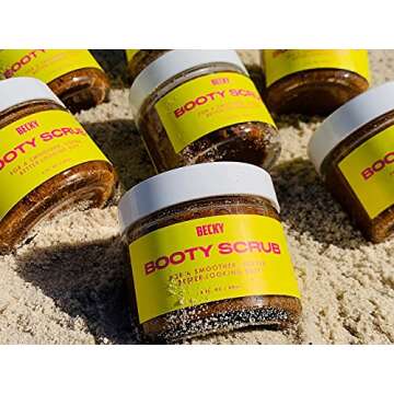Becky | Natural Walnut Scrub + Exfoliator for Smooth Skin – Reduces Cellulite, Stretch Marks, Bikini Bumps, and Dry Skin | For Butt, Thighs, Legs, and Body