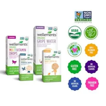 Wellements Organic Baby Essentials Bundle for Newborns