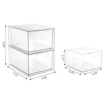 VOTLEVT Stackable Laundry Pods Container and Dryer Sheet holder, Dishwasher Pods Container, Laundry ...