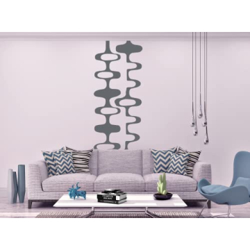 Custom Colors Mid Century Wall Decals for Retro Decor