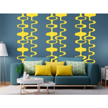 Custom Colors Mid Century Wall Decals for Retro Decor